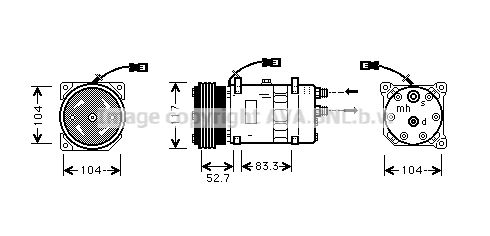 AVA QUALITY COOLING Компрессор, кондиционер CNAK222